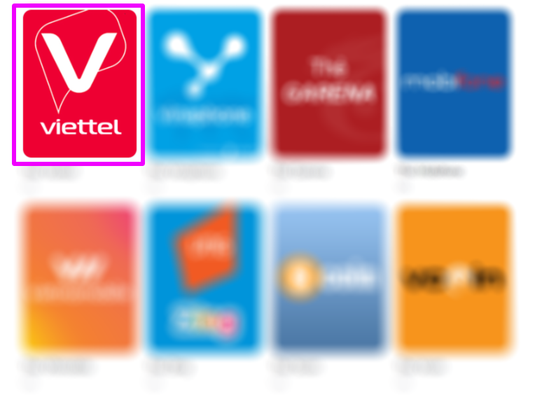 Hướng dẫn mua thẻ cào Viettel